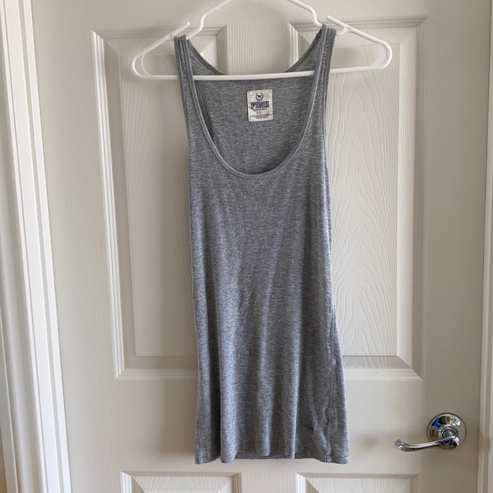 Victoria Secret PINK grey tank top in Small